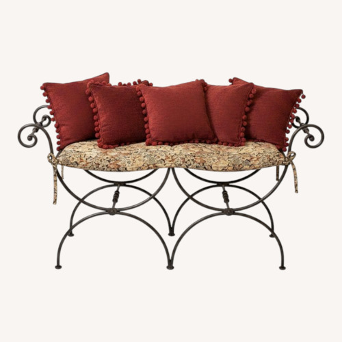 Used Wrought Iron Antique Bench for sale on AptDeco