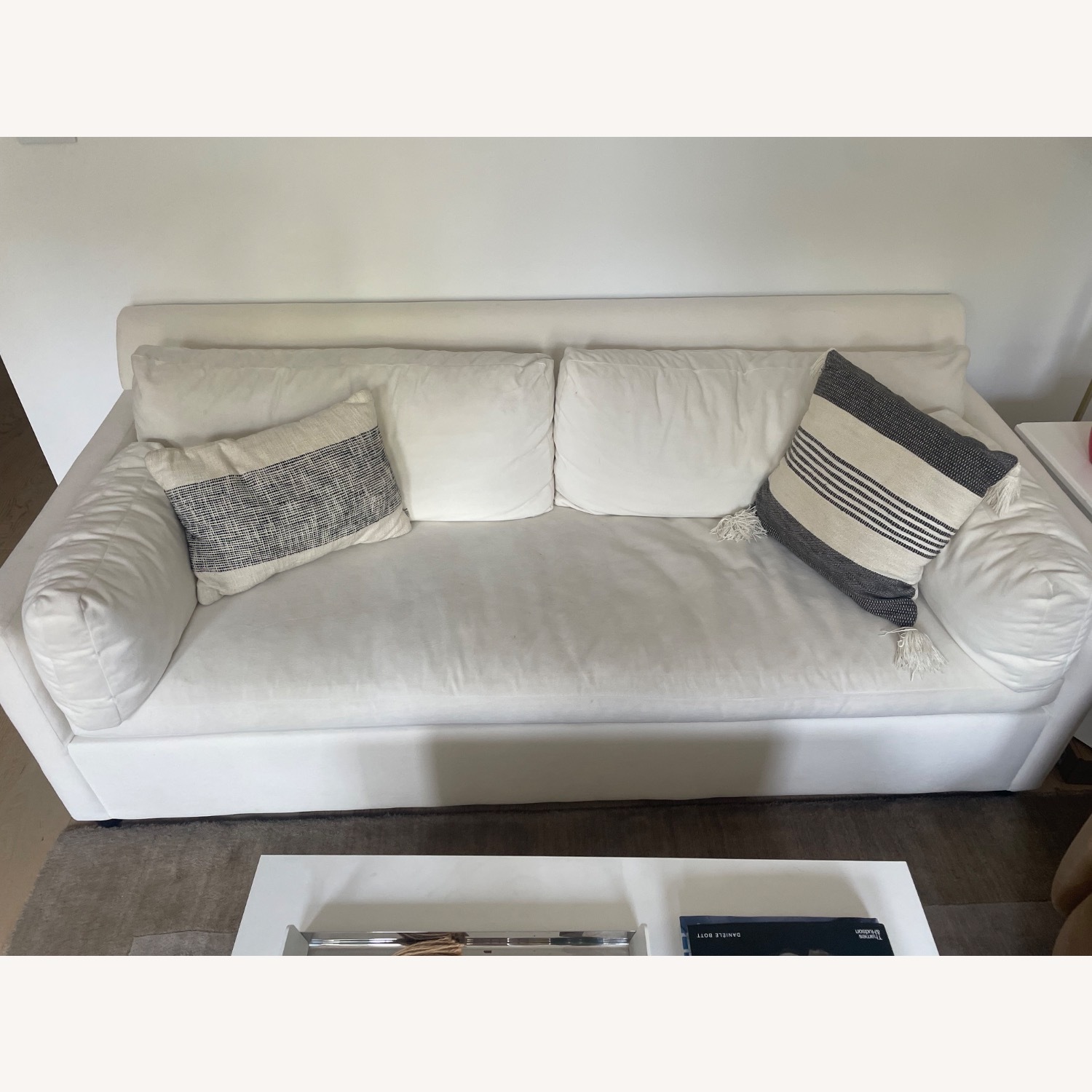 West Elm Marin Natural Fabric Sleeper Sofa - image-2