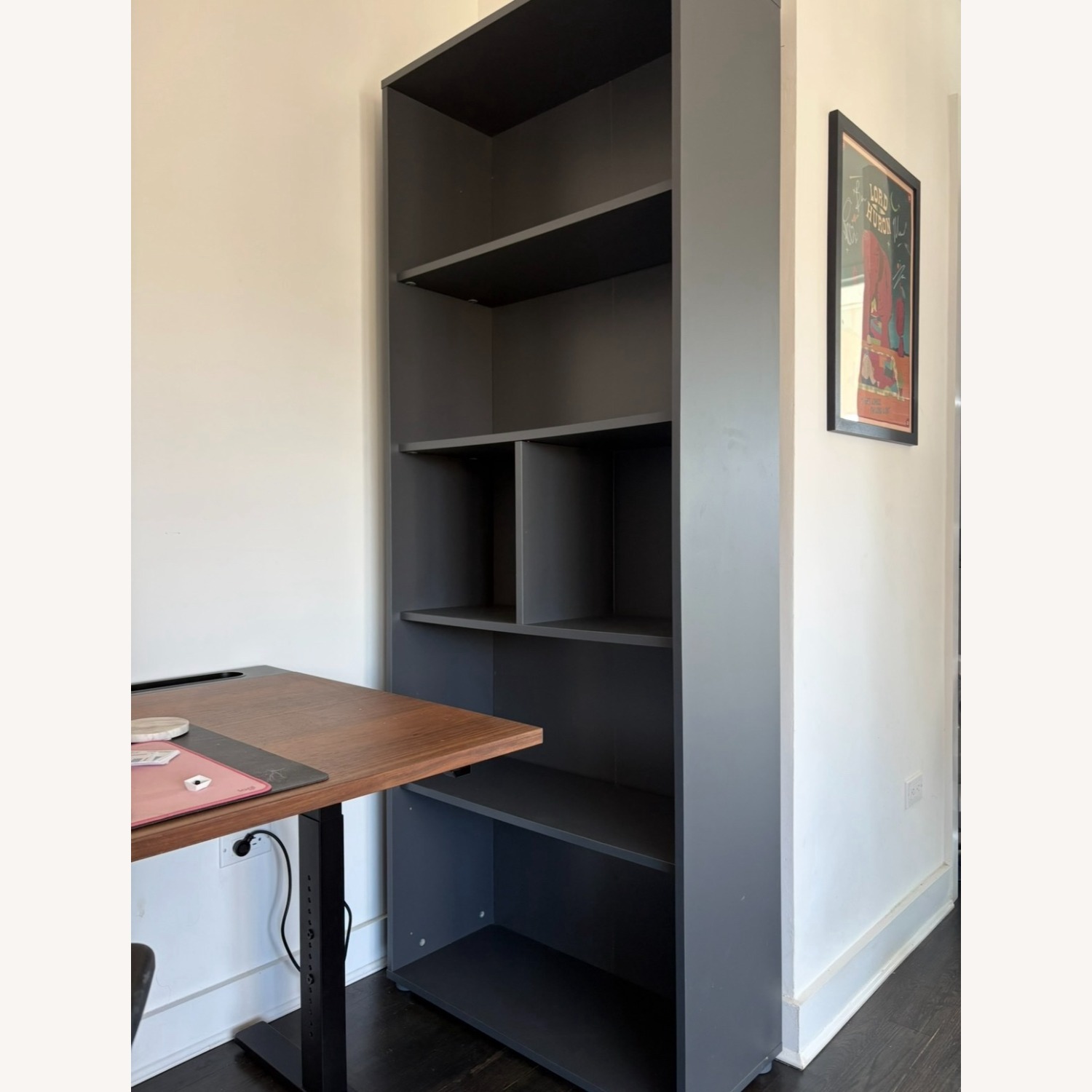 Embrie 31.34" W x 80.59" H 6 Shelf Bookcase - image-1