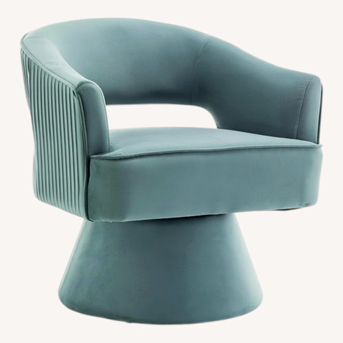 Used Green Fabric Accent Chair for sale on AptDeco