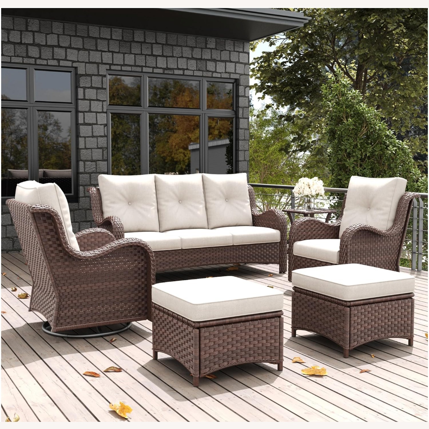 Patio Furniture Set 6 Pieces - image-3