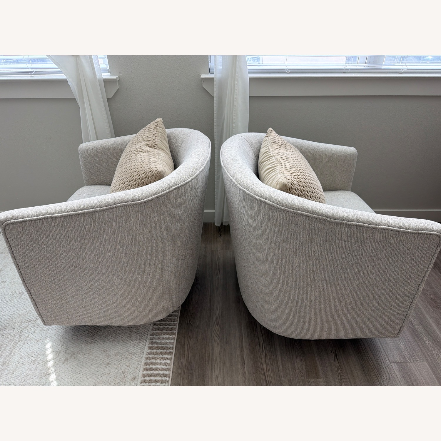 Light Gray Accent Chair - image-2