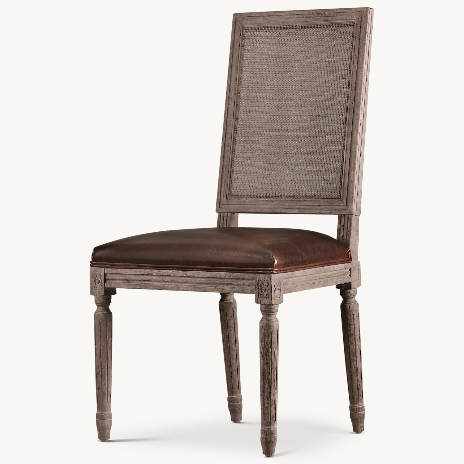Restoration Hardware Vintage French Leather Dining Chairs - image-0