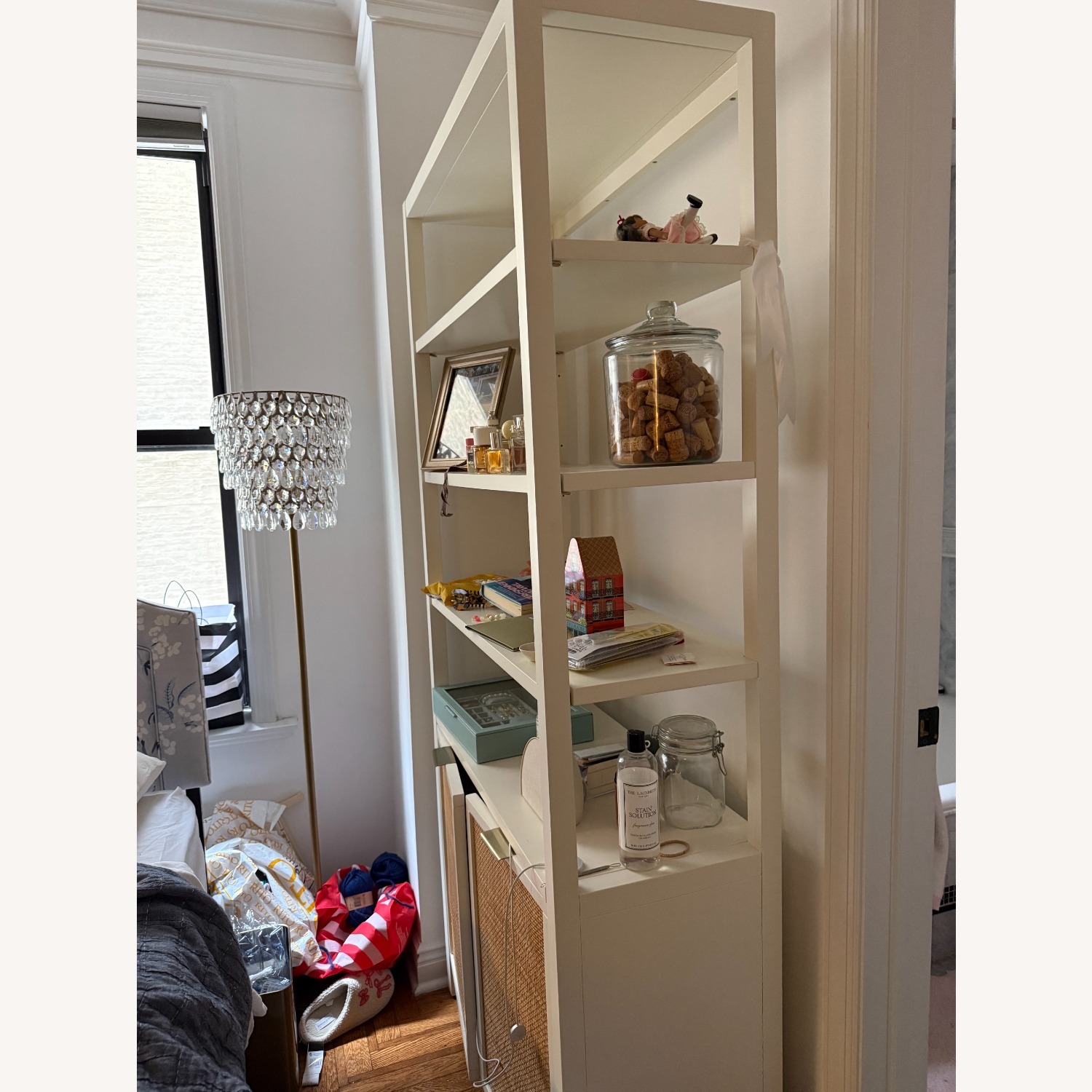 Pottery Barn Westly Caned Bookcase - image-2