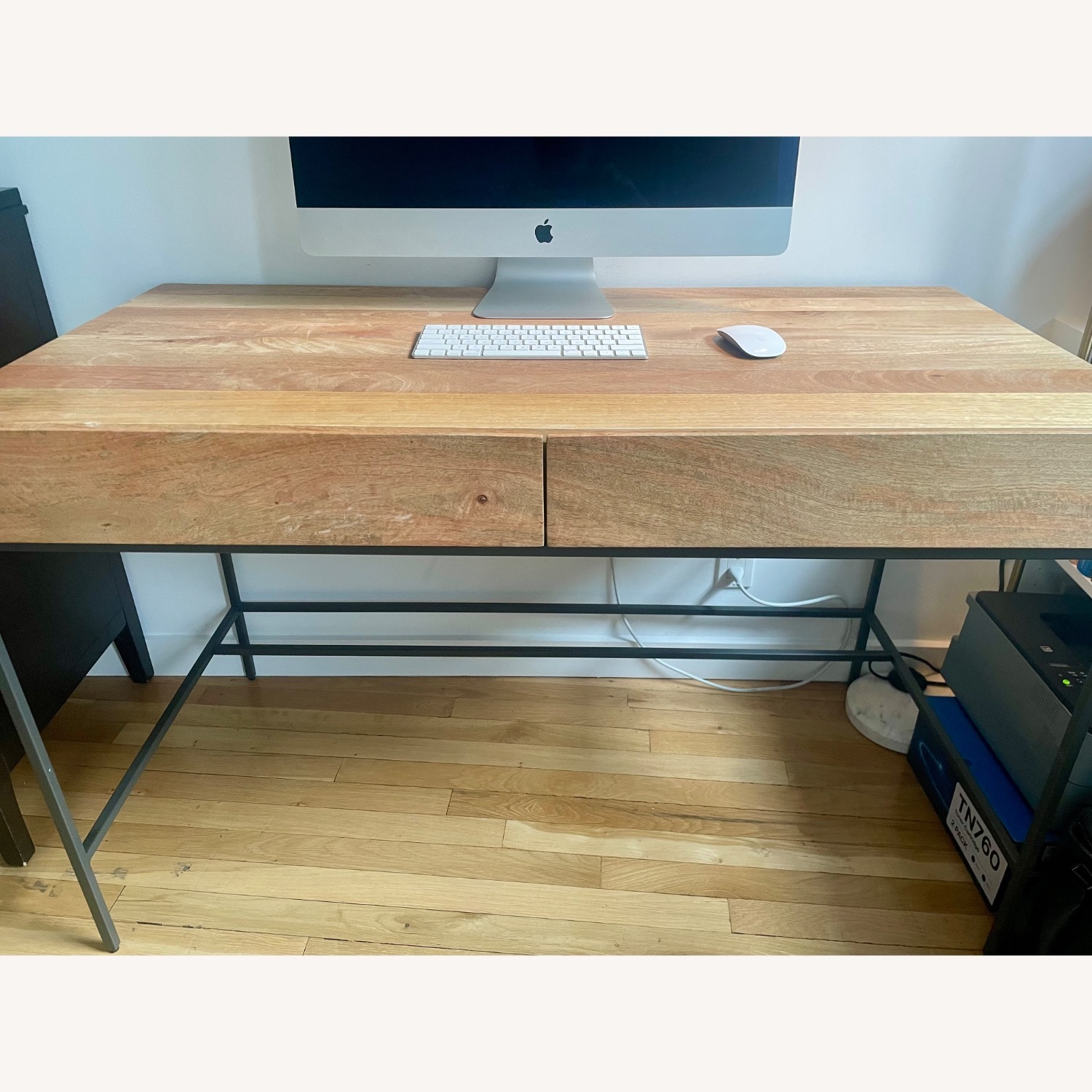 West Elm Industrial Solid Wood Storage Desk (48") - image-1