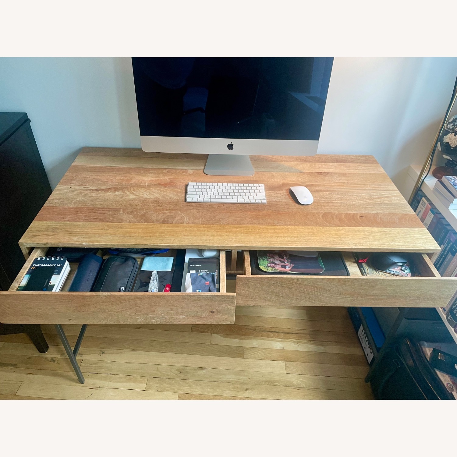 West Elm Industrial Solid Wood Storage Desk (48") - image-6