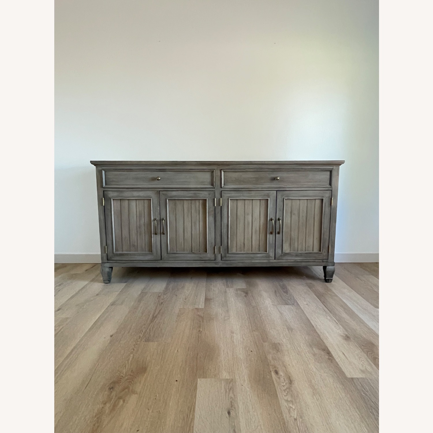 Ethan Allen Light Gray Storage - image-1