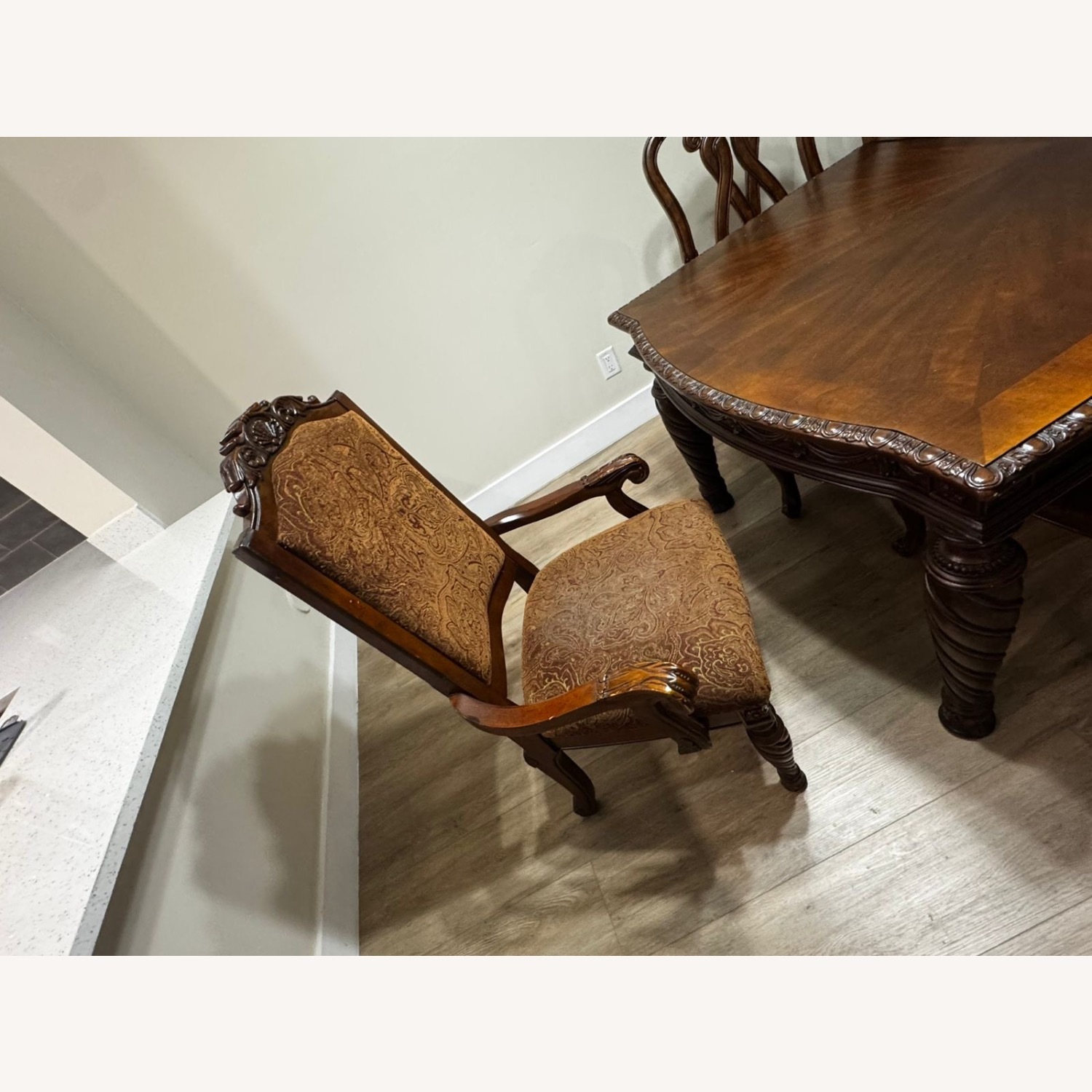 Key City Furniture Light Brown Wood Dining Set - image-3