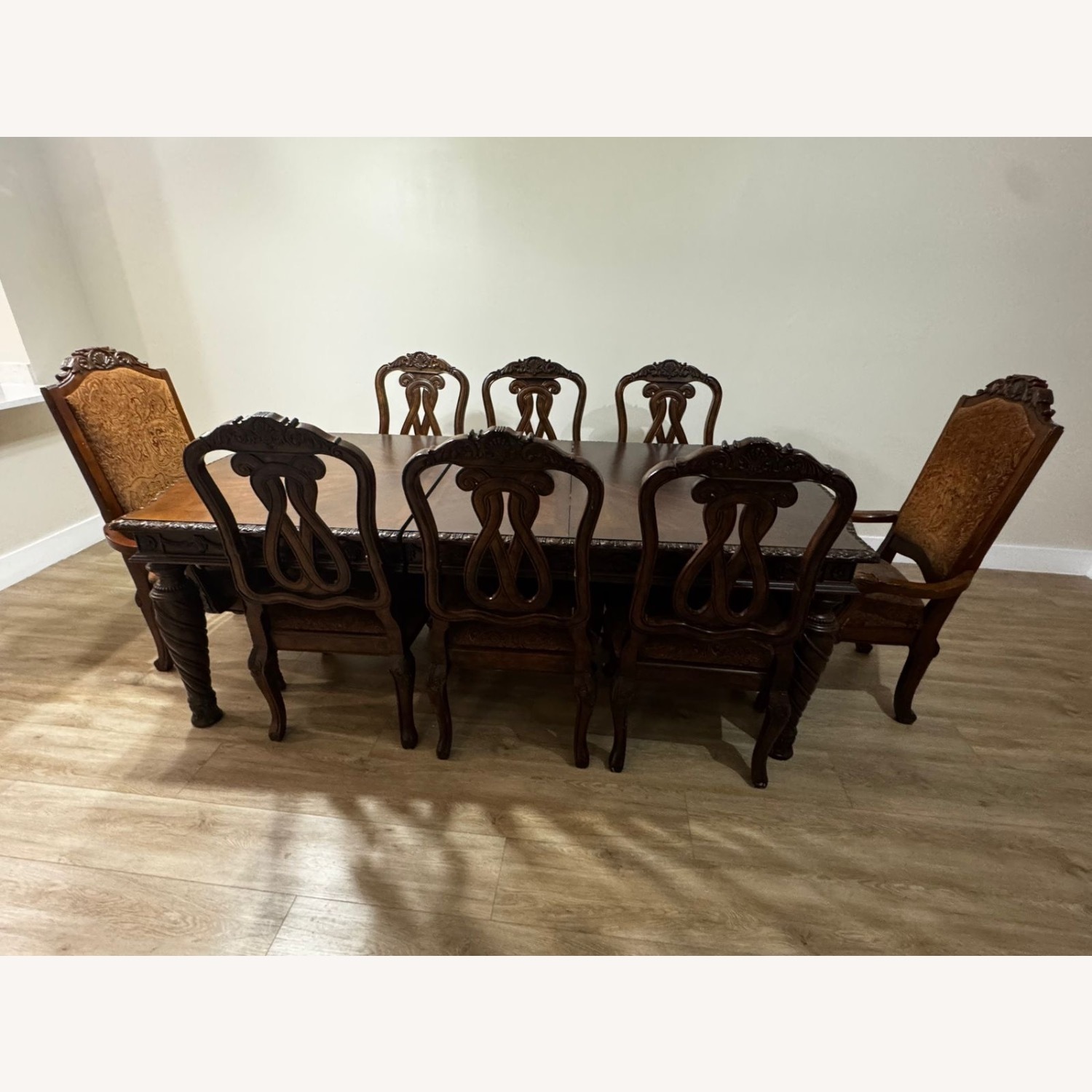 Key City Furniture Light Brown Wood Dining Set - image-2