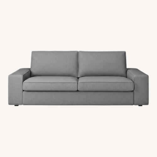 Used IKEA Kivik Light Gray Fabric 2 Seater Sofa for sale on AptDeco