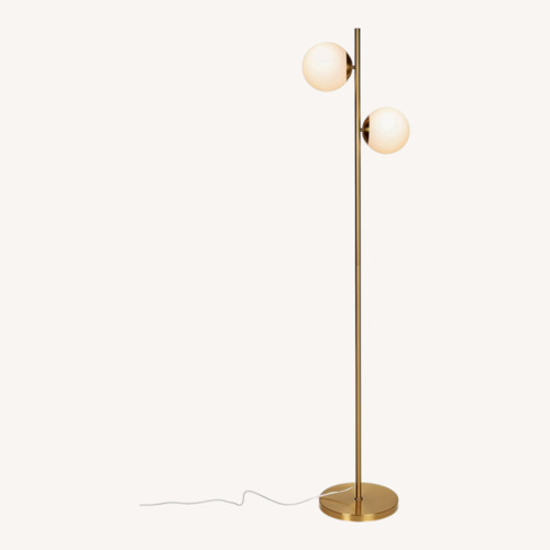 Used Brightech Gold Brass Floor Lamp for sale on AptDeco