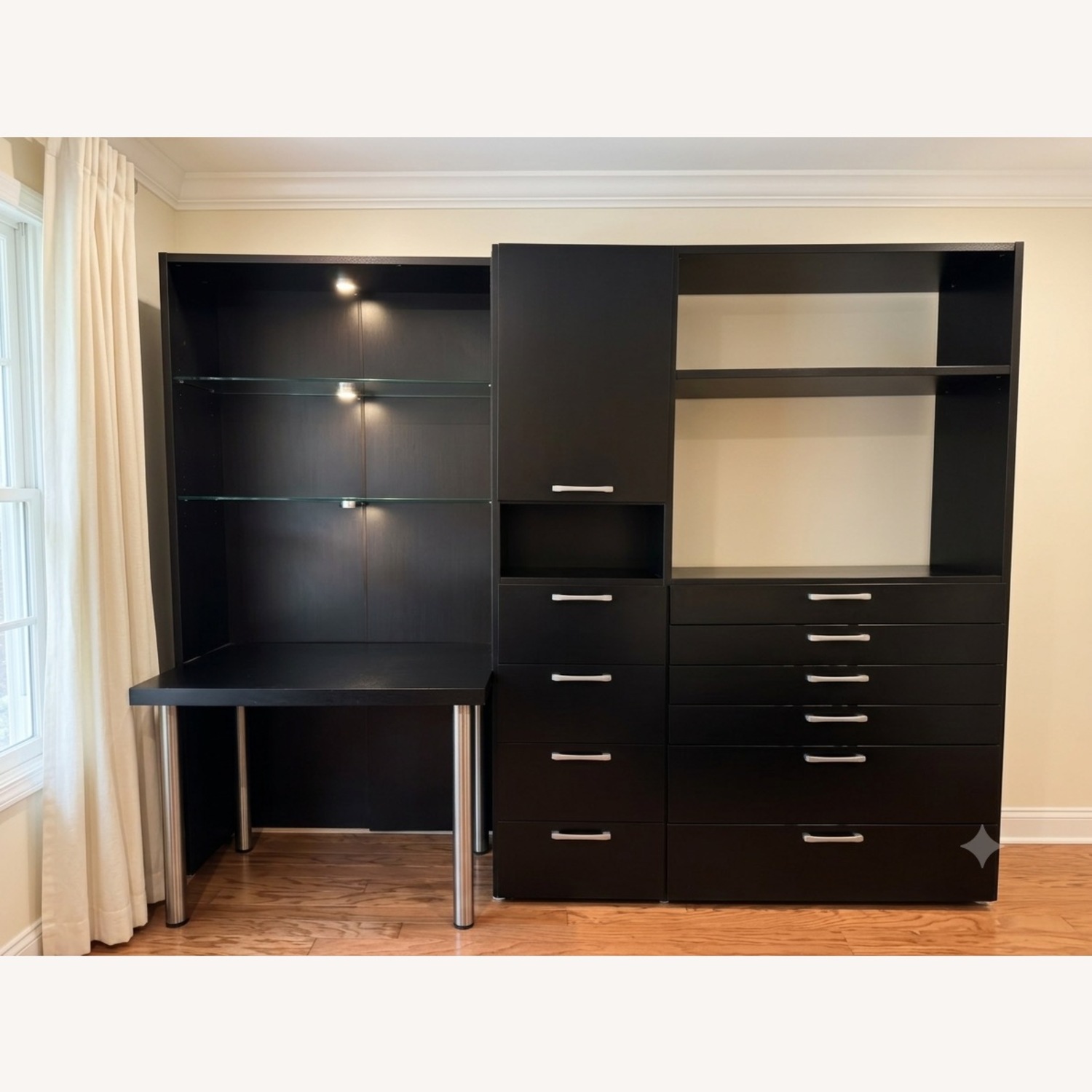 Bo Concept Wenge Wood Veneer Wall Unit - image-6