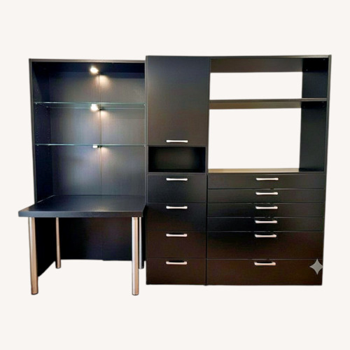 Used Bo Concept Wenge Wood Veneer Wall Unit for sale on AptDeco