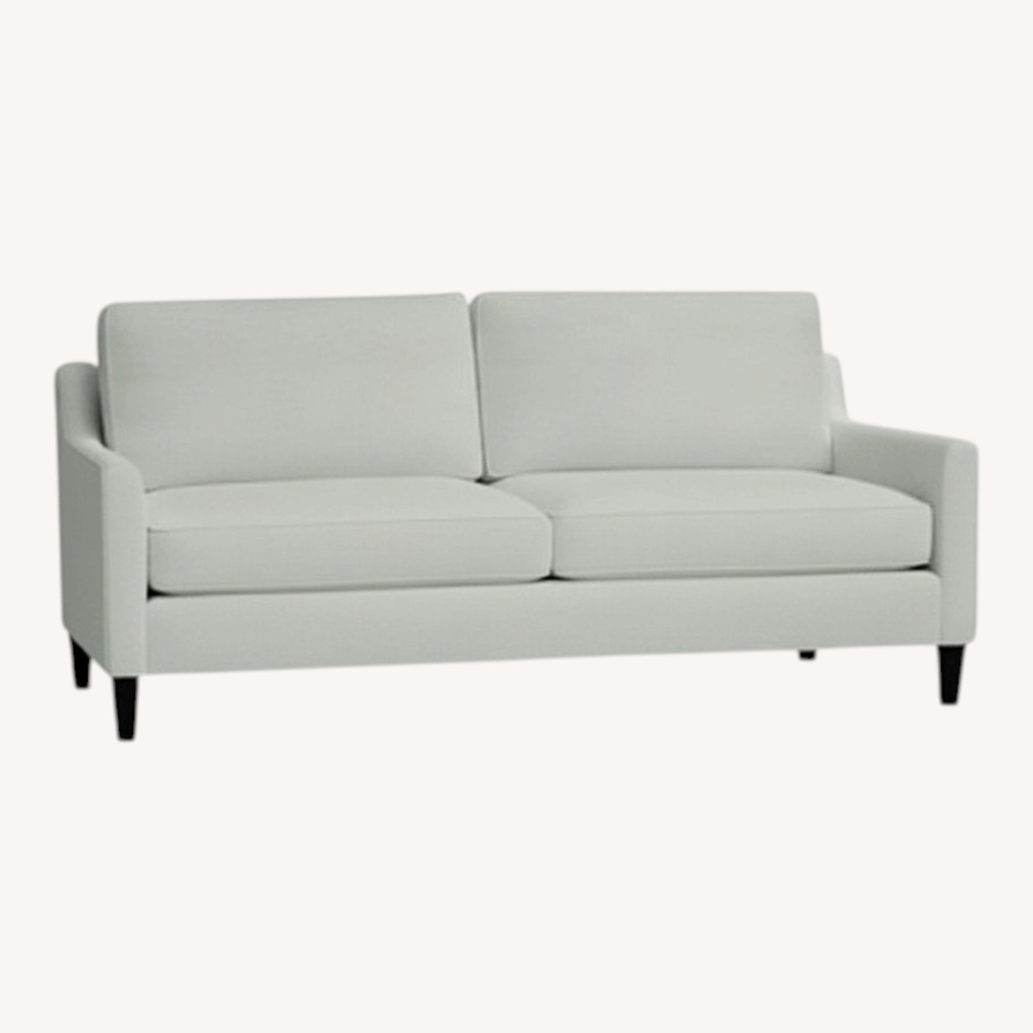 Pottery Barn Beverly Light Gray Fabric 2 Seater Sofa - image-0