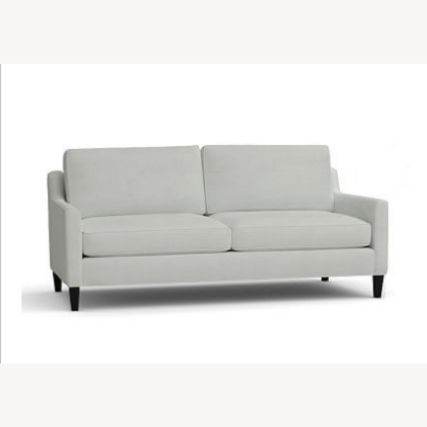Pottery Barn Beverly Light Gray Fabric 2 Seater Sofa - image-1