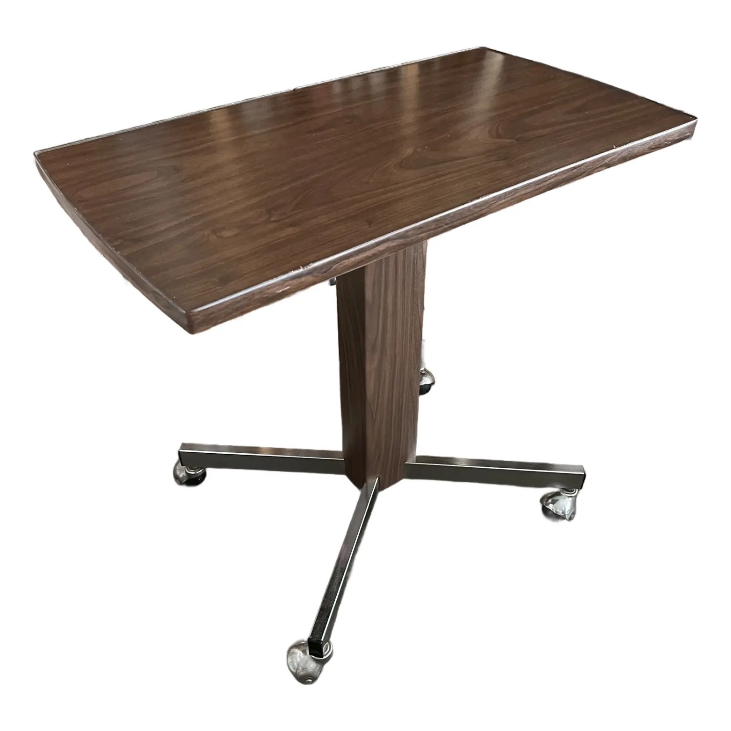 Dark Brown Wood Side Table - image-1