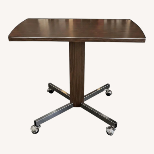 Used Dark Brown Wood Side Table for sale on AptDeco