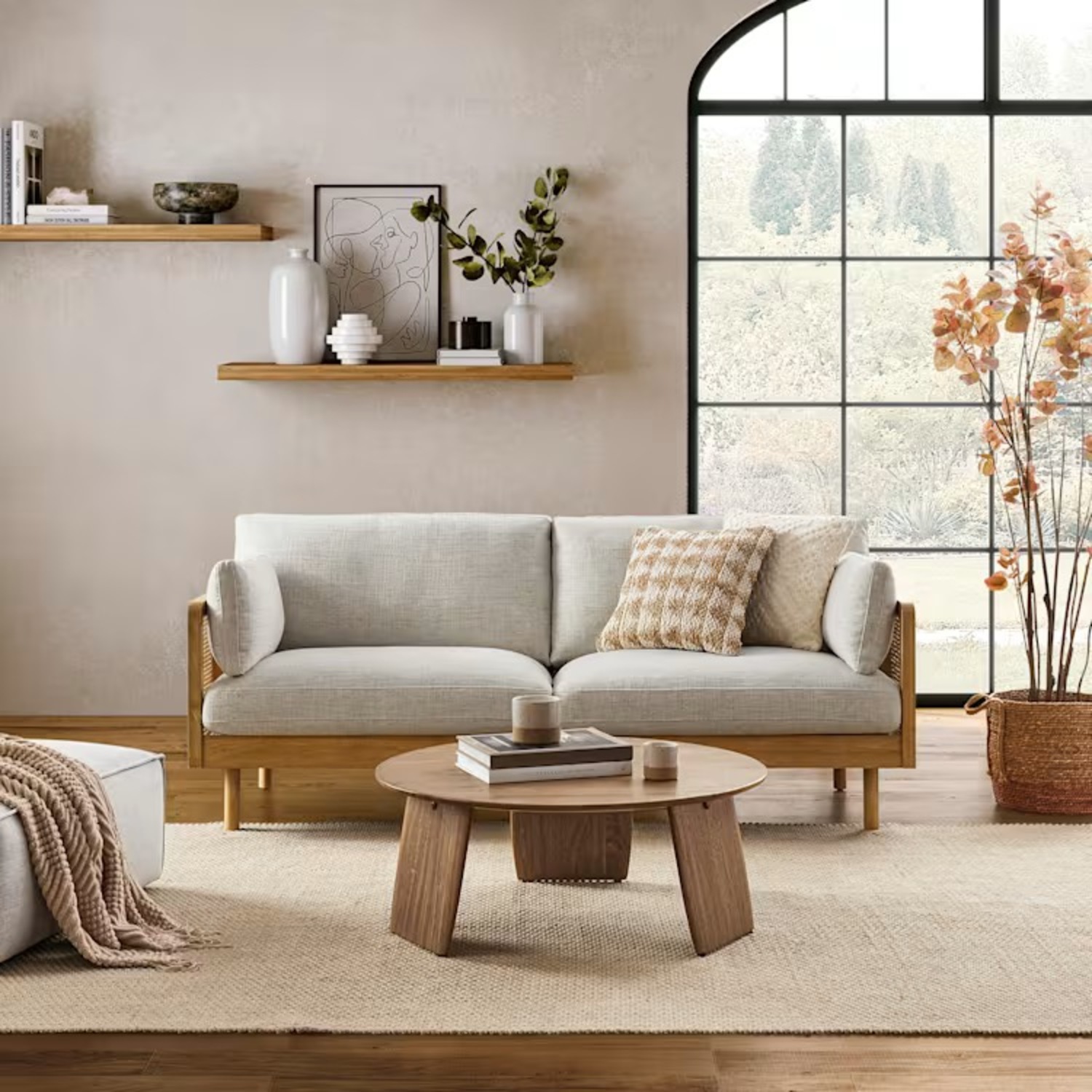 Castlery Lucia Natural Wood 2 Seater Sofa - image-3