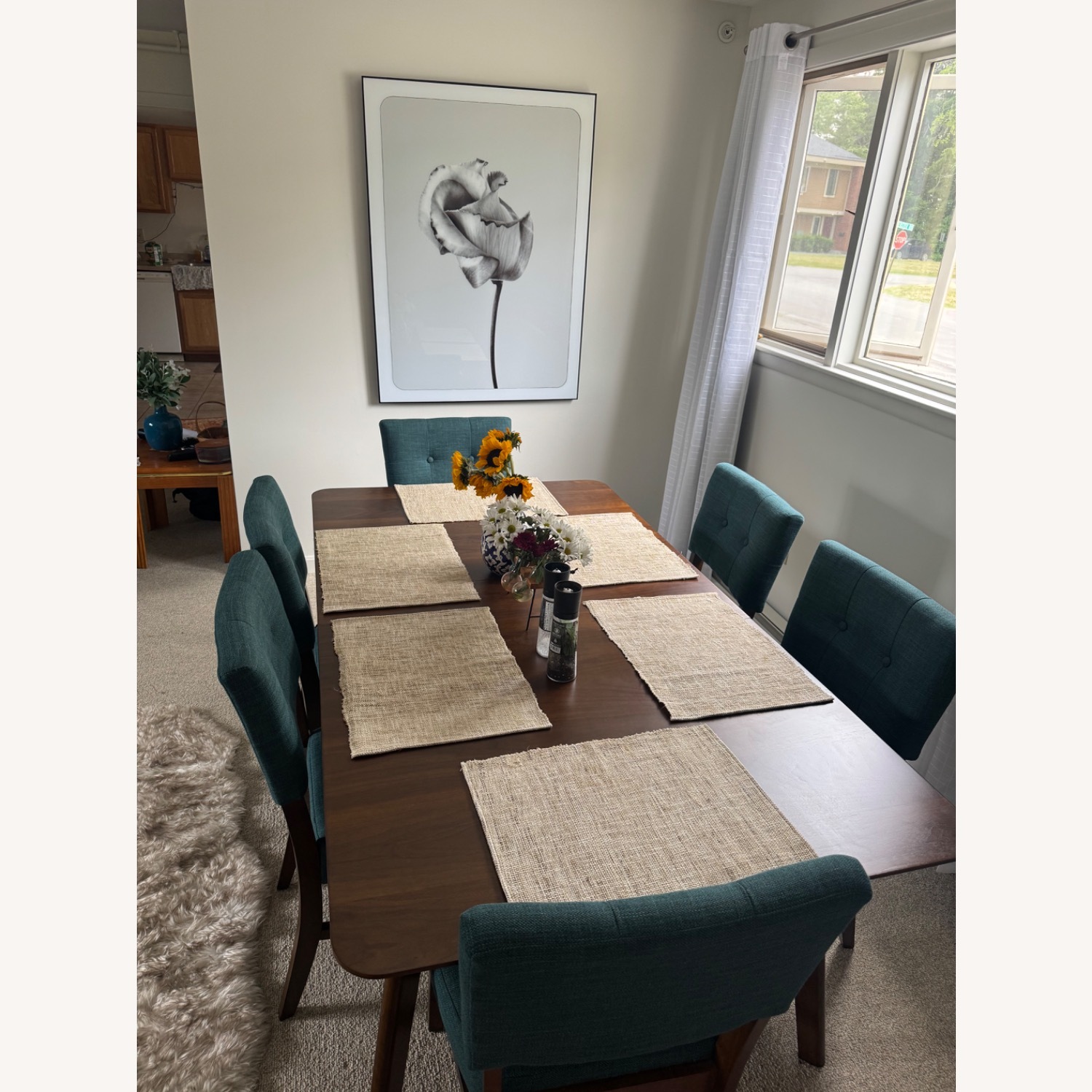 Dark Brown Wood Dining Sets - image-1