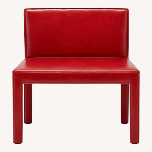 Used Baxter Oslo Red Leather Dining Chair for sale on AptDeco