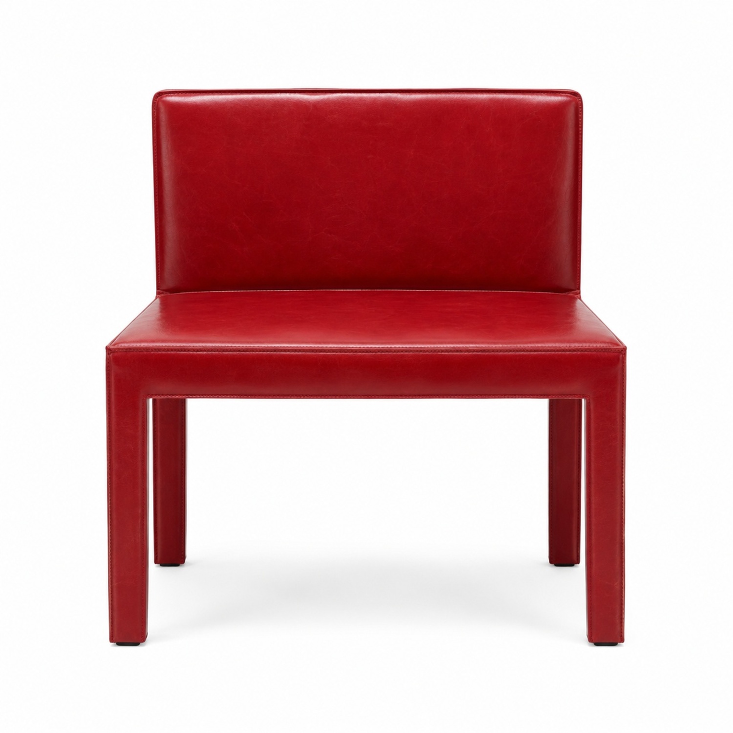 Baxter Oslo Red Leather Dining Chair - image-7