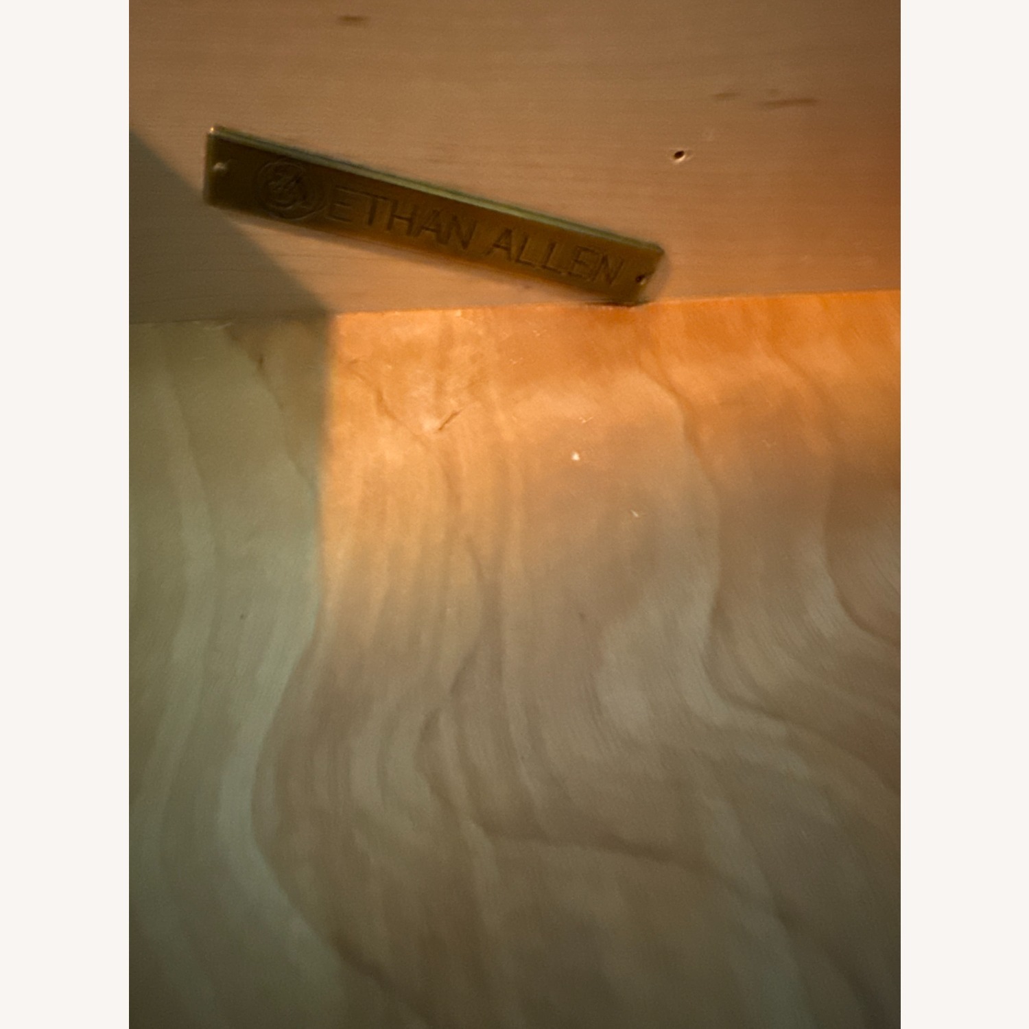 Ethan Allen White Wood Nightstand - image-3