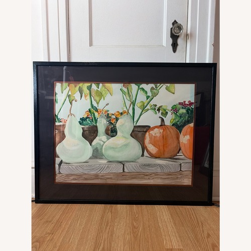 Used Still Life of Squash & Pumpkins on Wooden Surface  for sale on AptDeco