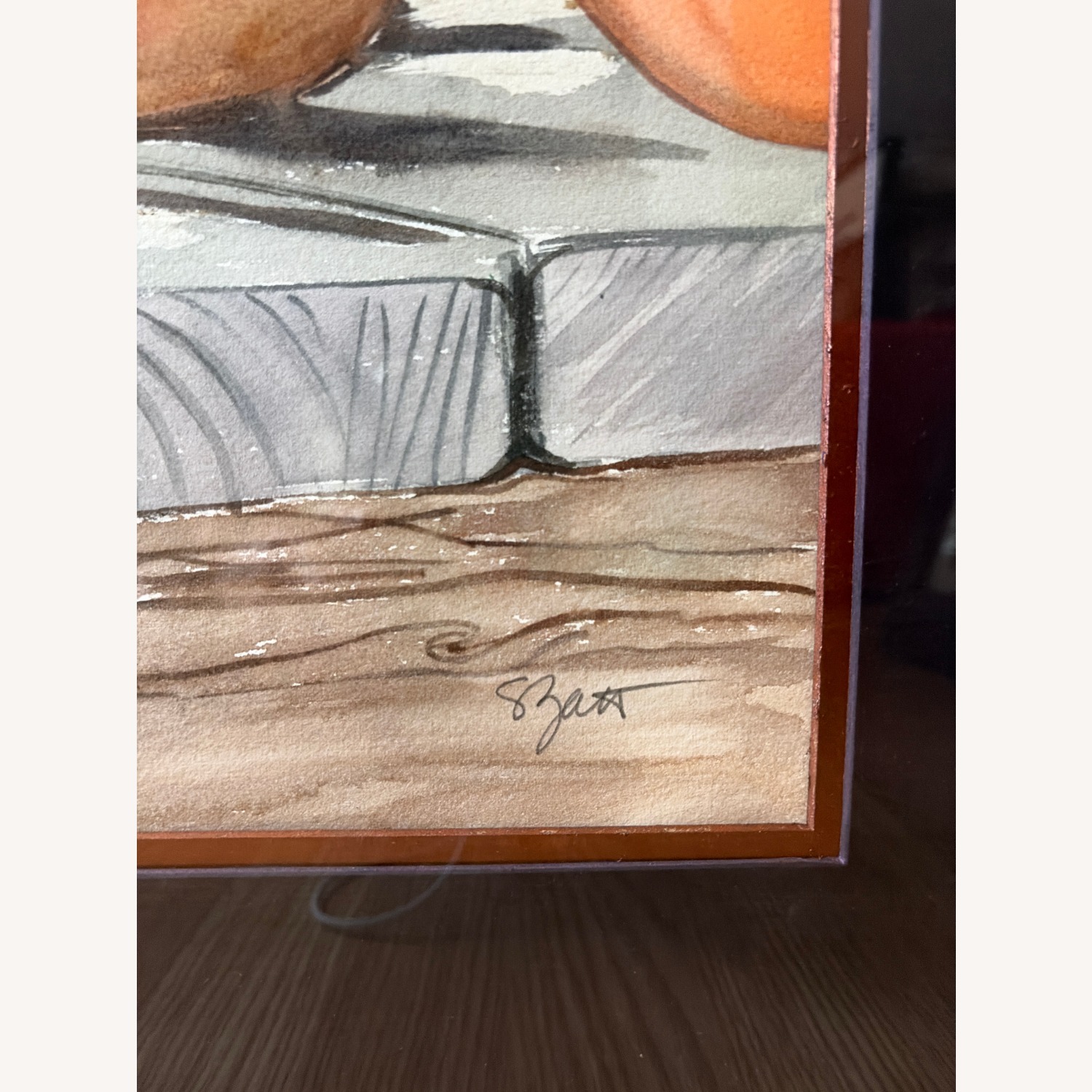 Still Life of Squash & Pumpkins on Wooden Surface - image-5
