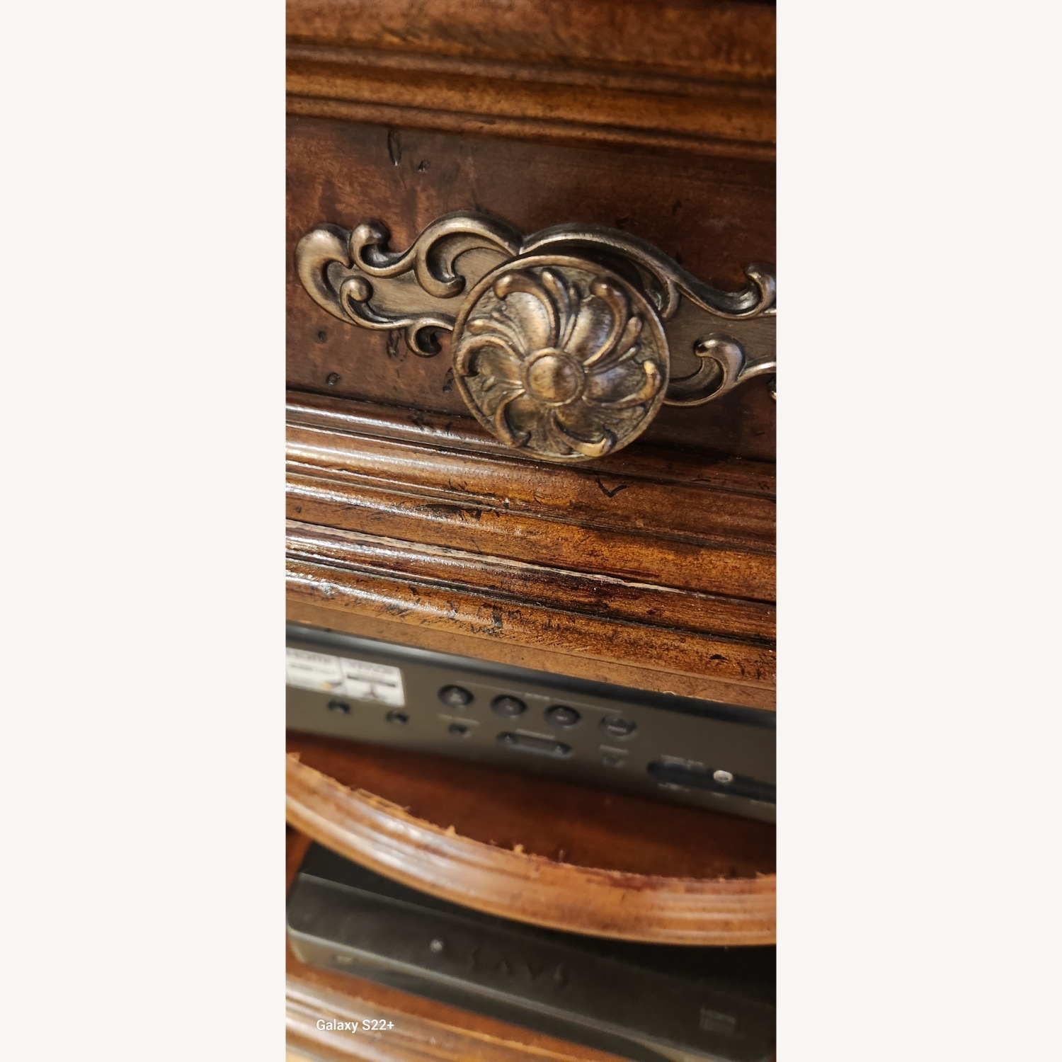 Schnadig Dark Brown Wood Media Storage - image-3