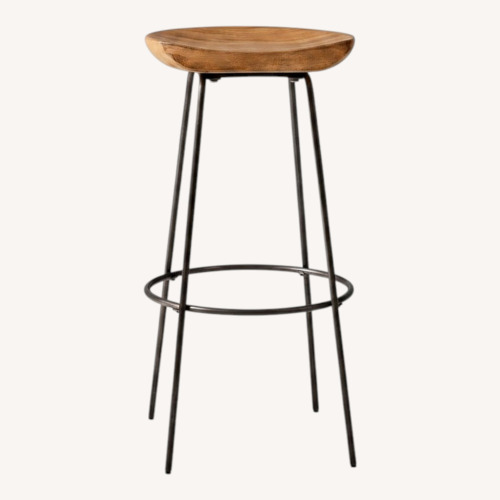 Used West Elm Alden Bar Stools - Set of 2 for sale on AptDeco