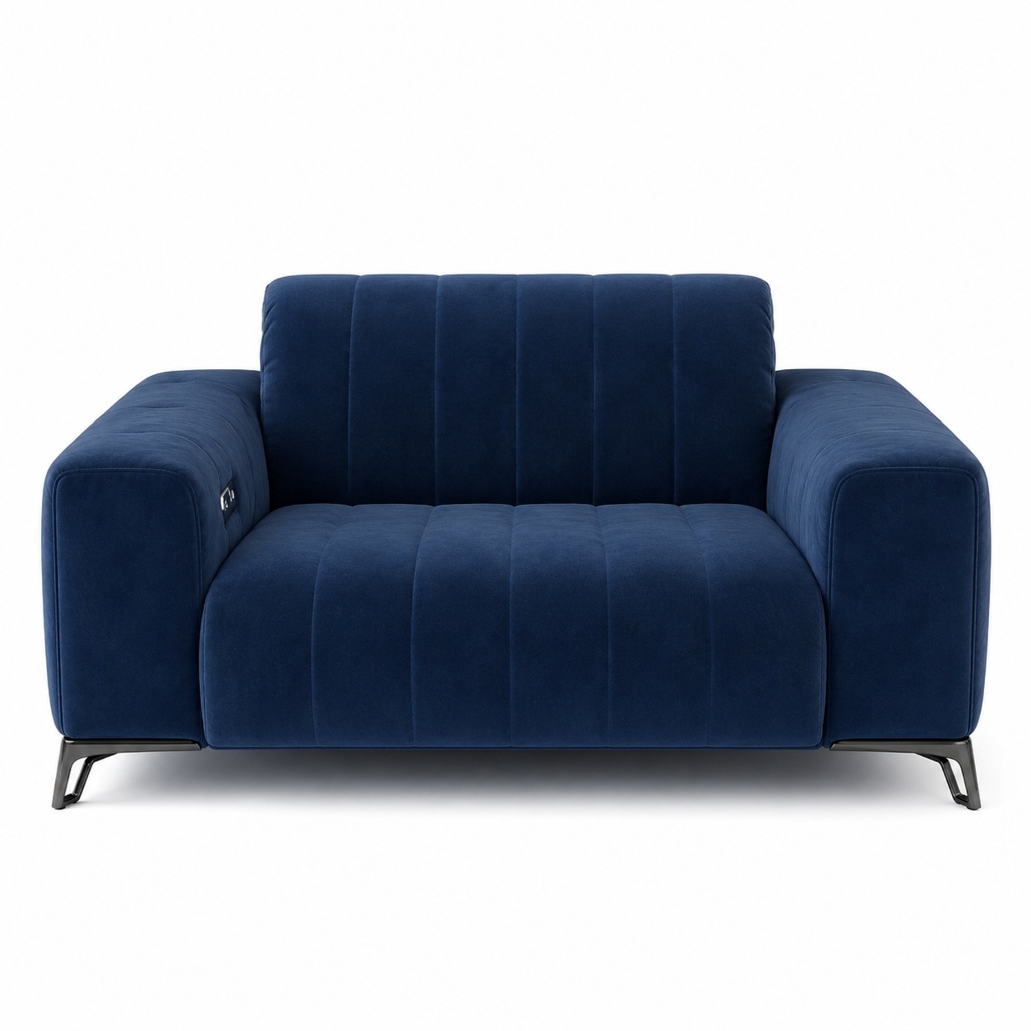 Roche Bobois Satellite Blue Fabric Armchair - image-6
