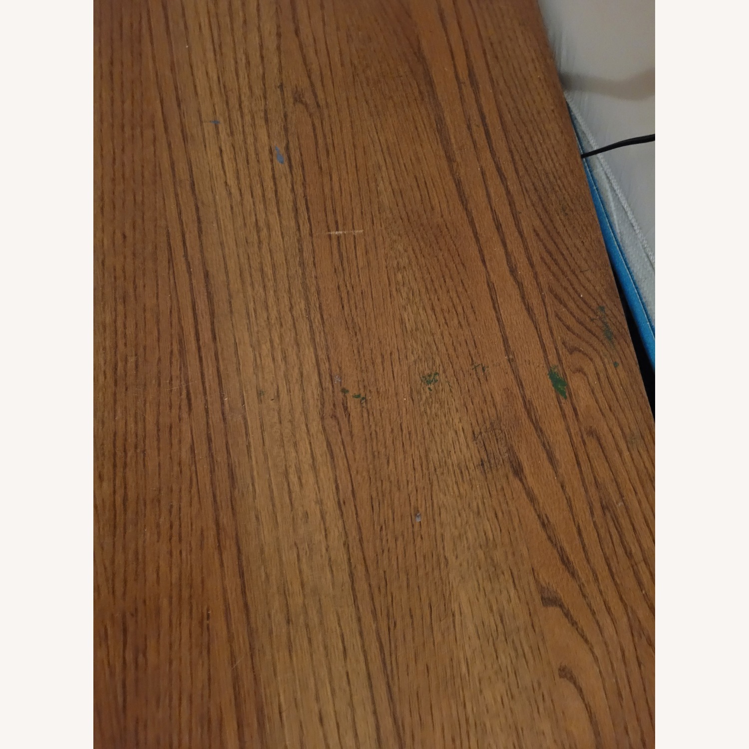 Large Brown Wood Coffee Table Rectangle - image-5