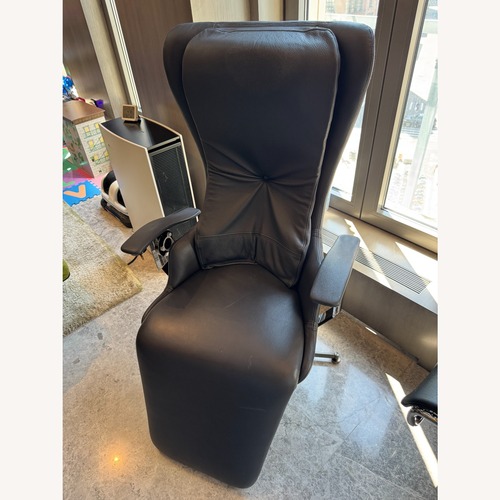 Used Elysium Gold Edition Balance Black Leather Chair for sale on AptDeco