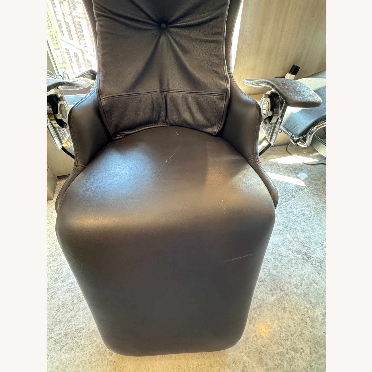 Elysium Gold Edition Balance Black Leather Chair - image-3