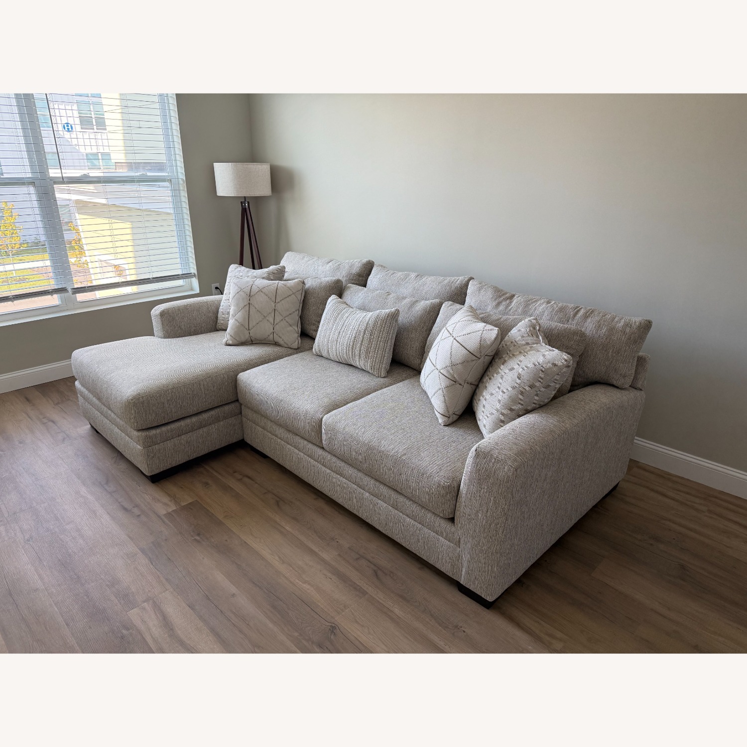 Raymour & Flanigan Easton 2-pc. Sofa Chaise - image-1
