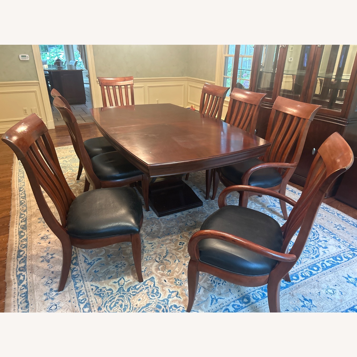 Bernhardt Furniture Dark Brown Wood Dining Set - image-4