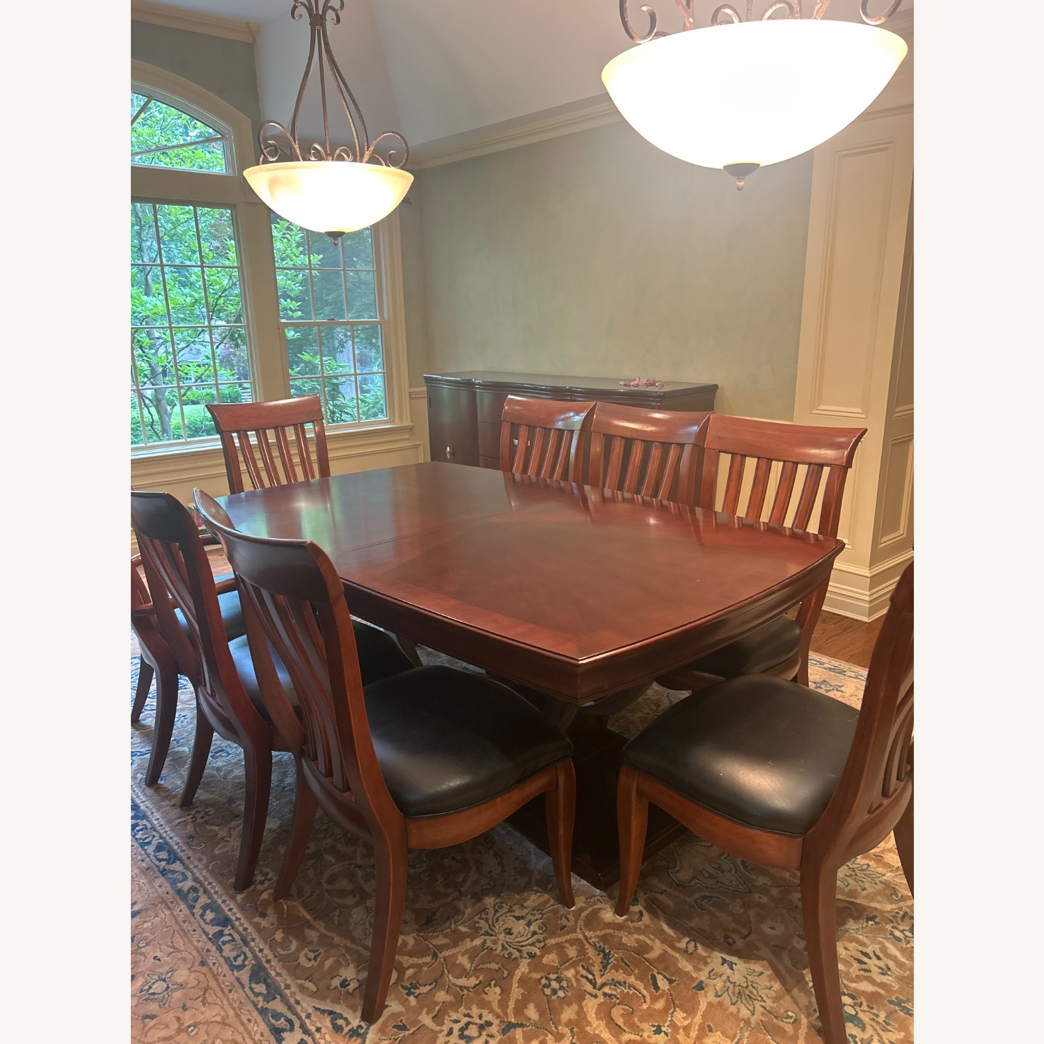 Bernhardt Furniture Dark Brown Wood Dining Set - image-2