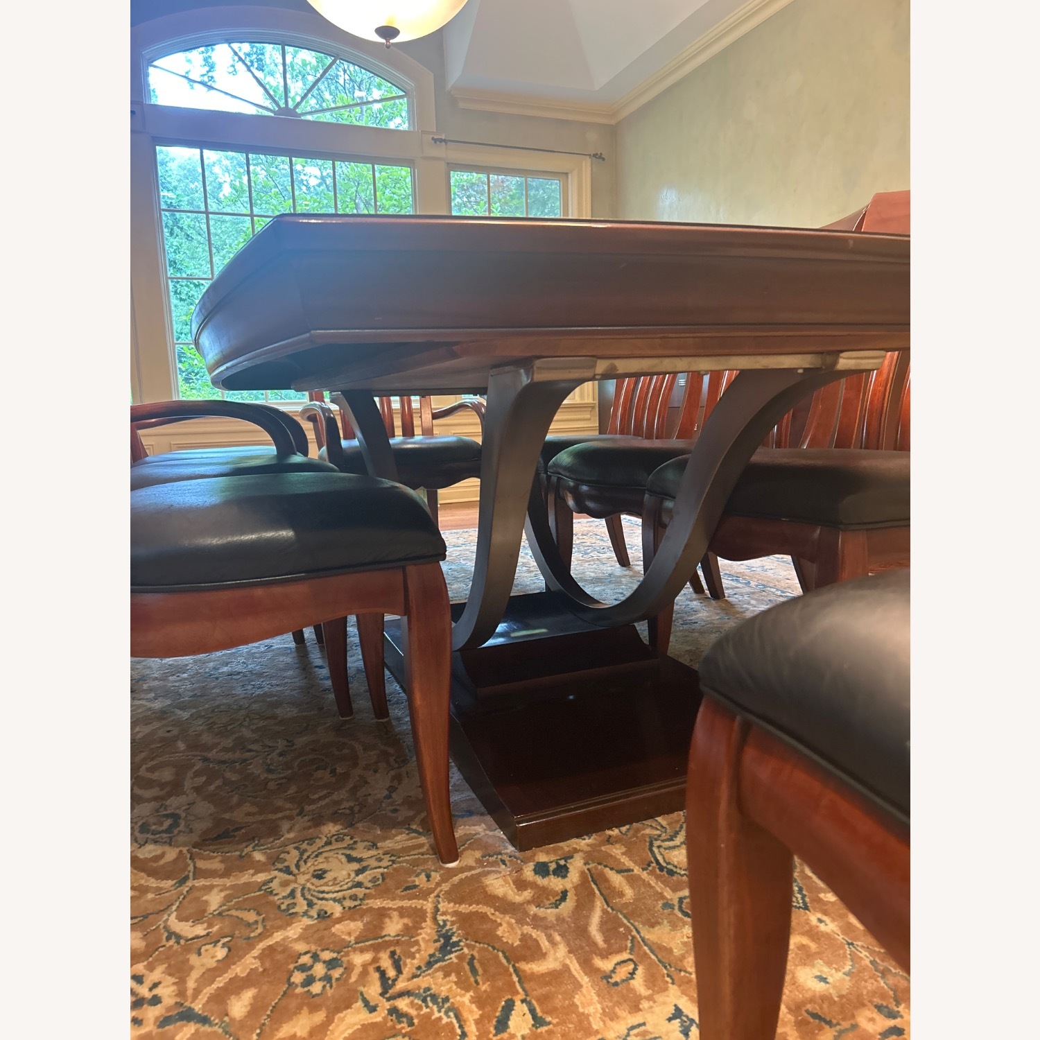 Bernhardt Furniture Dark Brown Wood Dining Set - image-3