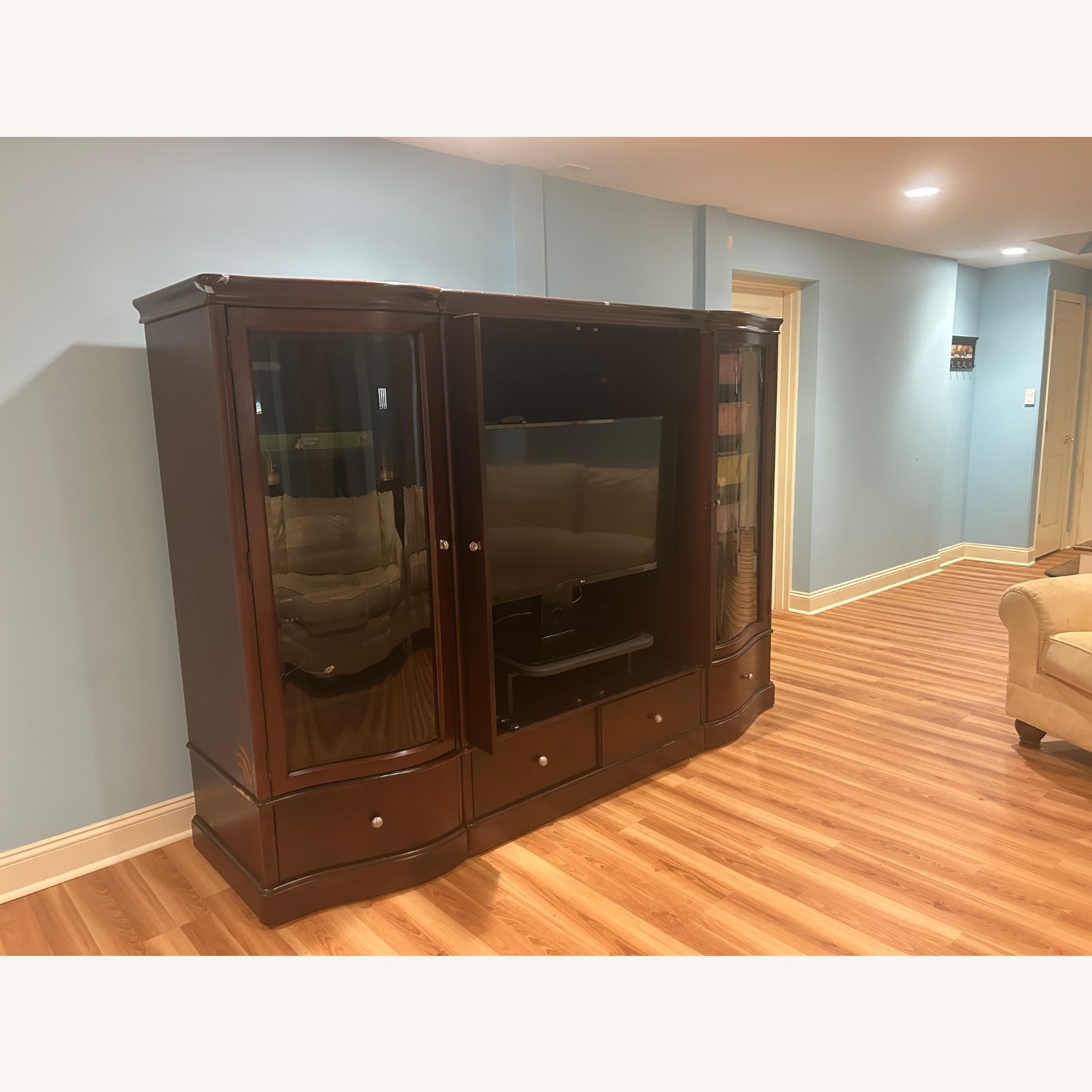 Dark Brown Wall Unit - image-2