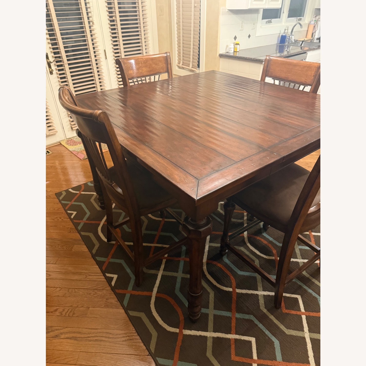Dark Brown Dining Set - image-1