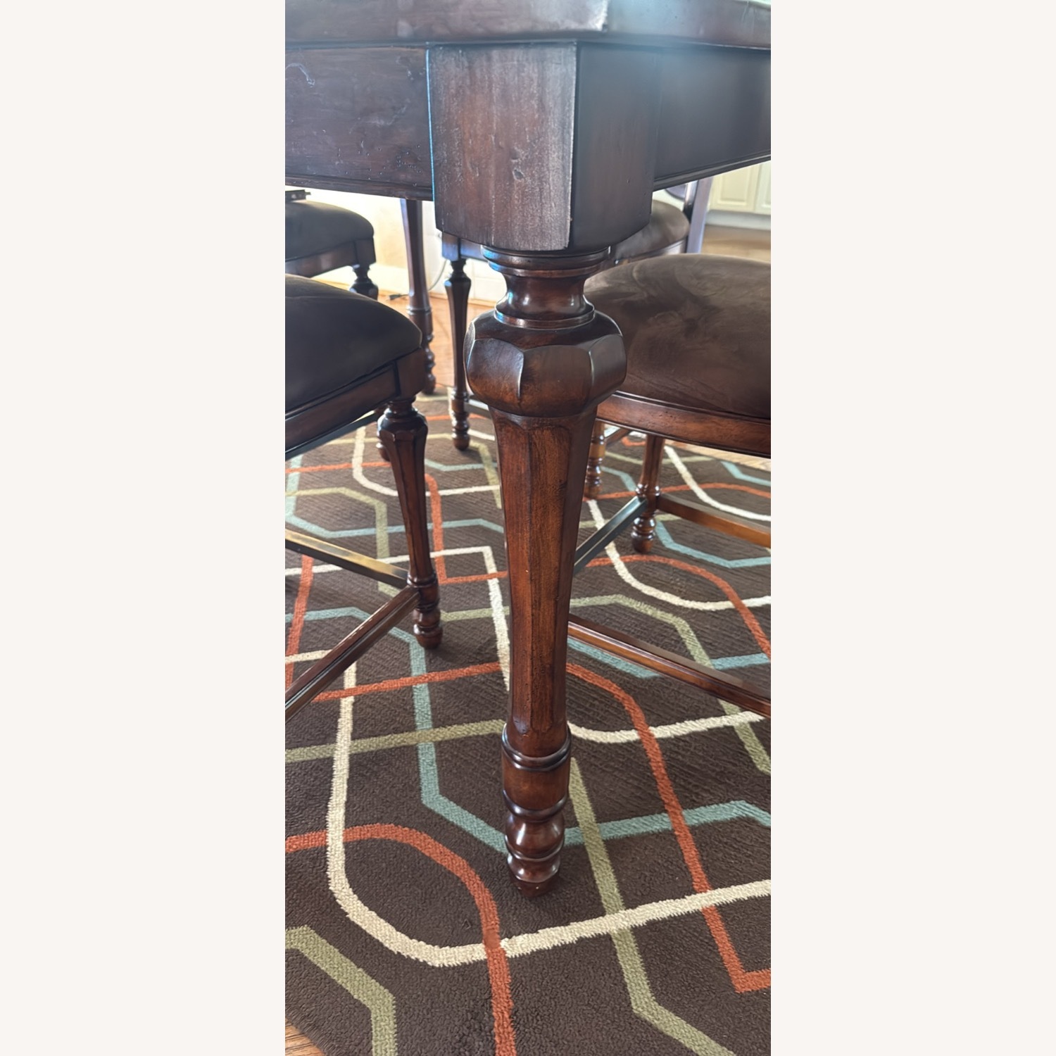 Dark Brown Dining Set - image-3