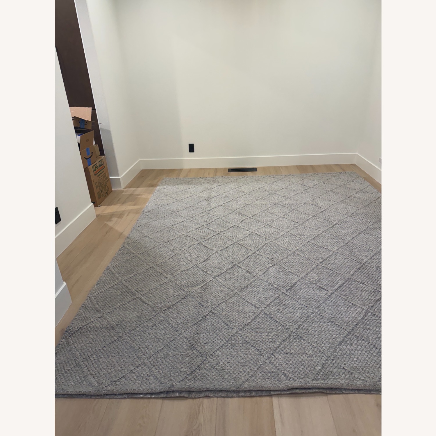 Light Gray Wool Area Rug 8' x 10' - image-3