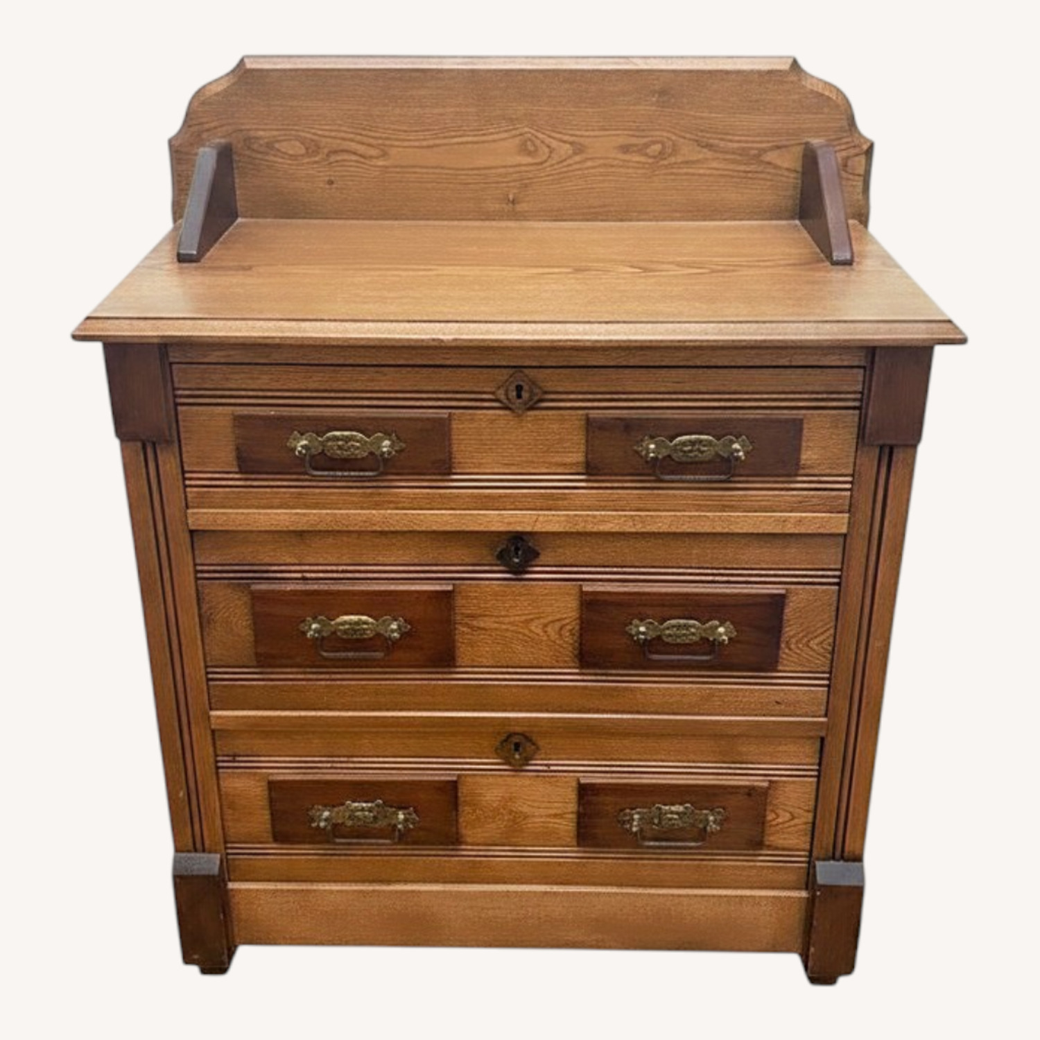 Natural Wood Dresser - image-0