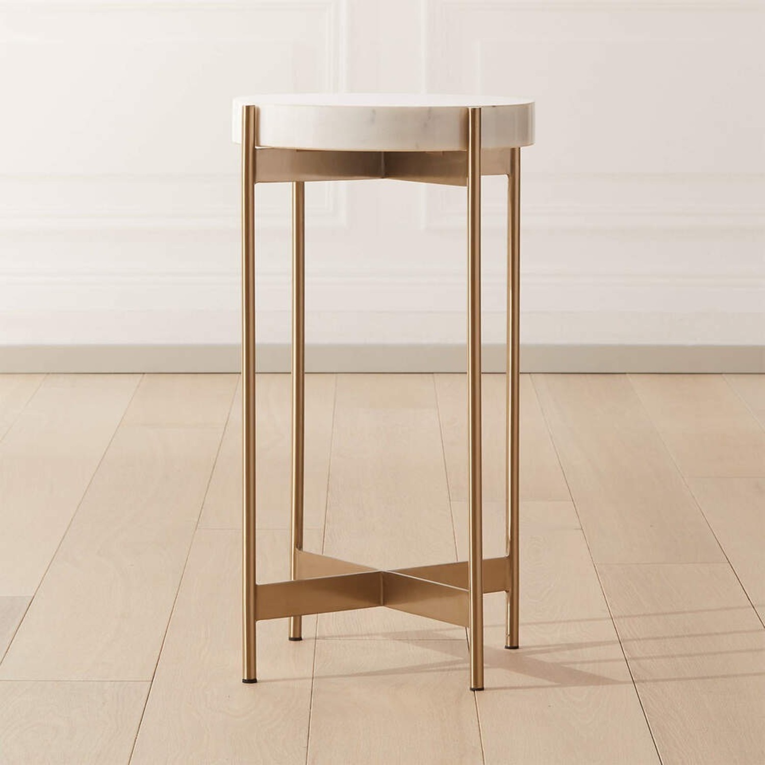 CB2 Block Marble Side Tables - image-8