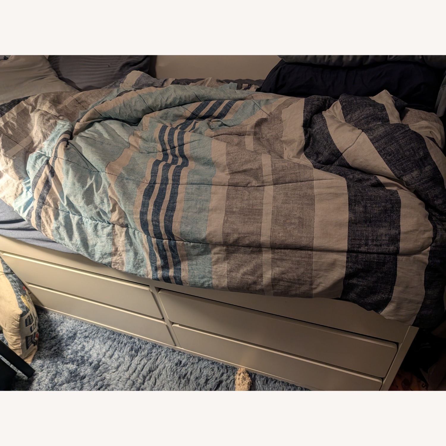 IKEA SLAKT White Twin Bed Frame and Storage - image-3
