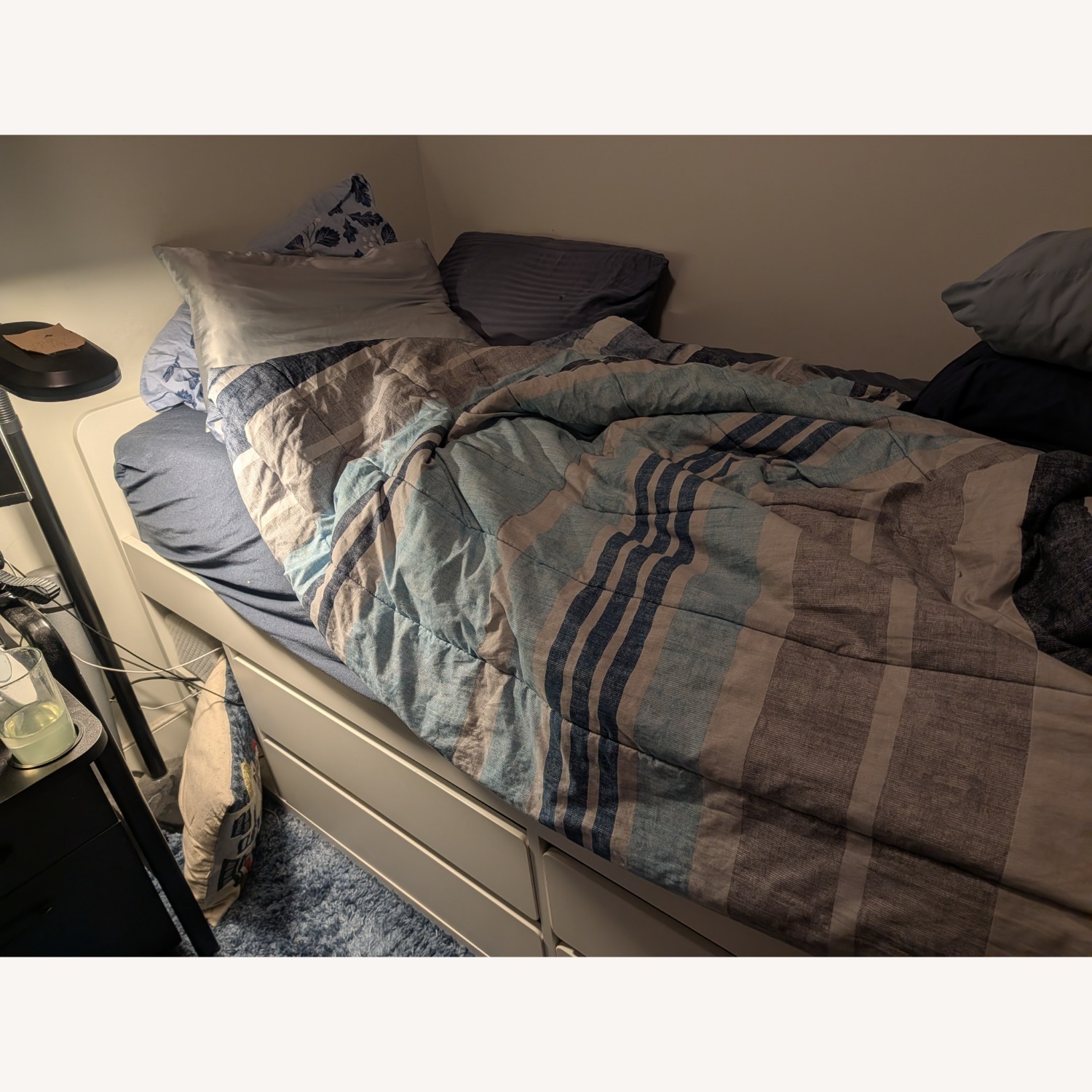 IKEA SLAKT White Twin Bed Frame and Storage - image-2