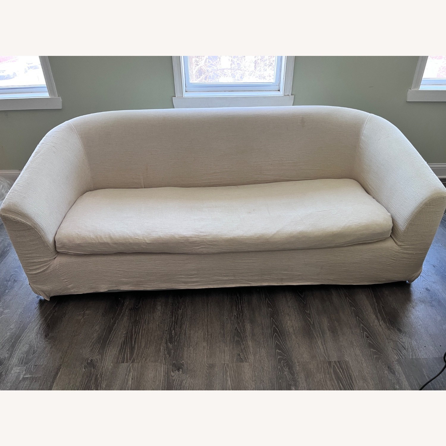 Sixpenny Zika Sofa 84”- Blanched Almond - image-1