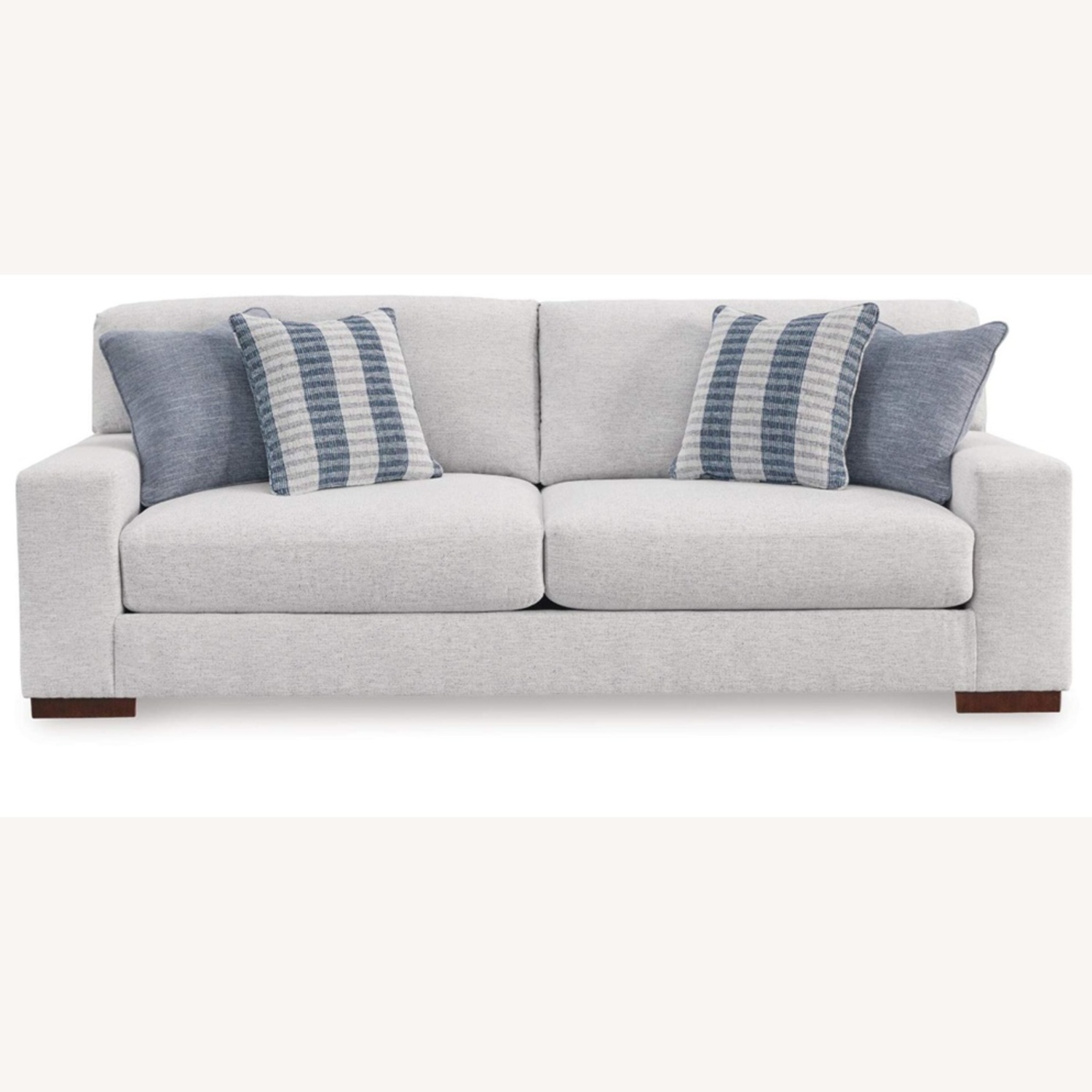 Light Gray Fabric Sleeper Sofa - image-3