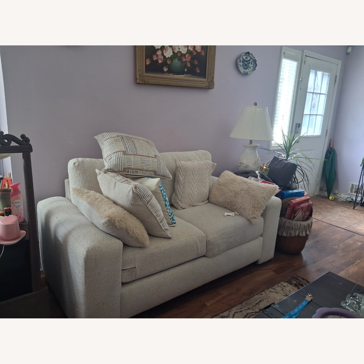 Light Gray Fabric Sleeper Sofa - image-6