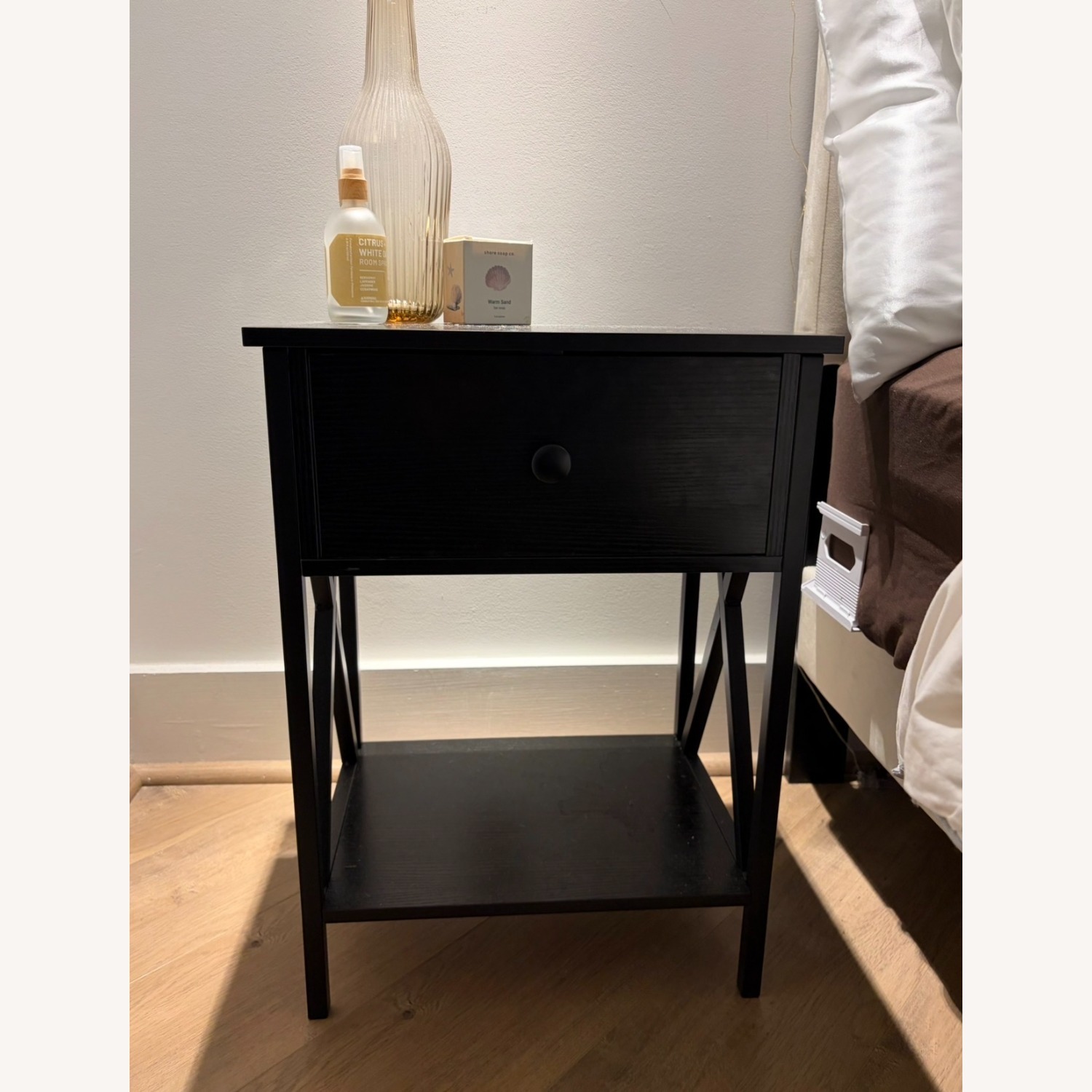 Amazon Black Wood Nightstands - image-4